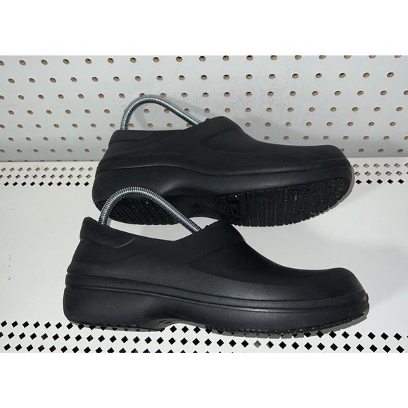 Crocs Neria Pro Womens Rubber Slip On Nursing Work Clogs Size 11 Black - Picture 5 of 8